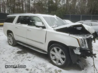 2019 Cadillac Escalade ESV Luxury z VIN 1GYS4HKJ5KR289676, wystawiony jako Copart lot #45573515 z przebiegiem 143 075 mil mil oraz Szkoda całkowita • Salvage title. Historia ofert i sprzedaży dostępna na DreamBid. Obrazek 4.