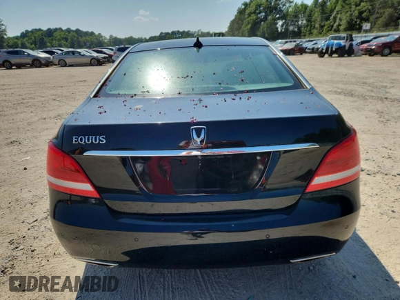 2016 Hyundai Equus Signature with VIN KMHGH4JH3GU102443, listed as a Copart auction lot 65938425 with 45,899 mi miles and Salvage title. Bid and sale history available at DreamBid. Image 6.