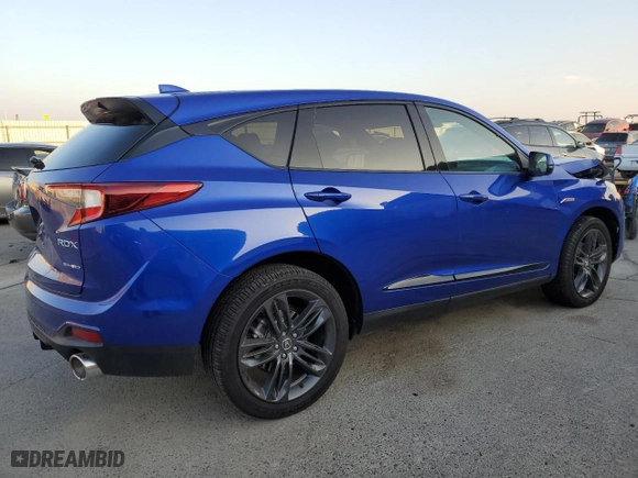 2023 Acura RDX w/A-Spec Package with VIN 5J8TC2H6XPL013308, listed as a Copart auction lot 82427864 with 9,244 mi miles and Salvage Title. Bid and sale history available at carsss.com. Image 3.
