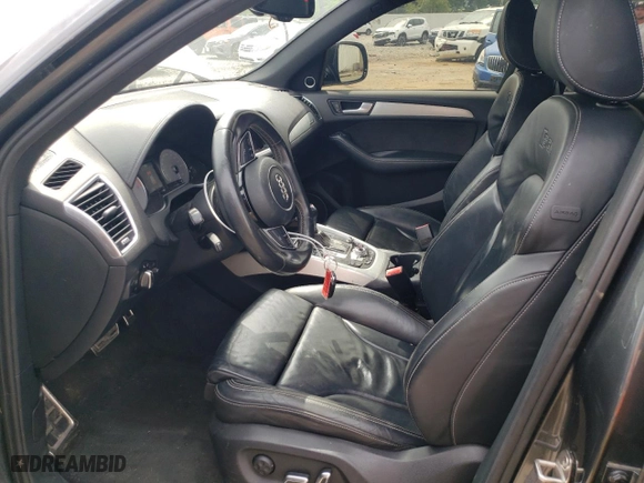 2017 Audi SQ5 Premium Plus with VIN WA1CCAFP6HA036533, listed as a Copart auction lot 59722024 with 91,866 mi miles and Salvage Title. Bid and sale history available at carsss.com. Image 7.