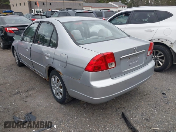 2003 Honda Civic EX with VIN 2HGES26793H588367, listed as a IAAI auction lot 42036420 with 205,190 mi miles. Bid and sale history available at carsss.com. Image 3.