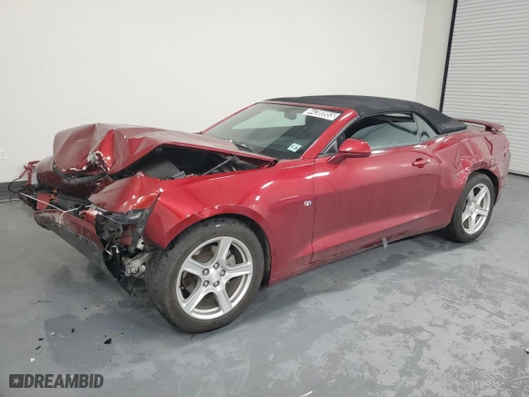 2023 Chevrolet Camaro 1LT with VIN 1G1FB3DS4P0145241, listed as a Copart auction lot 44380955 with 33,647 mi miles and Salvage Title. Bid and sale history available at carsss.com. Image 1.