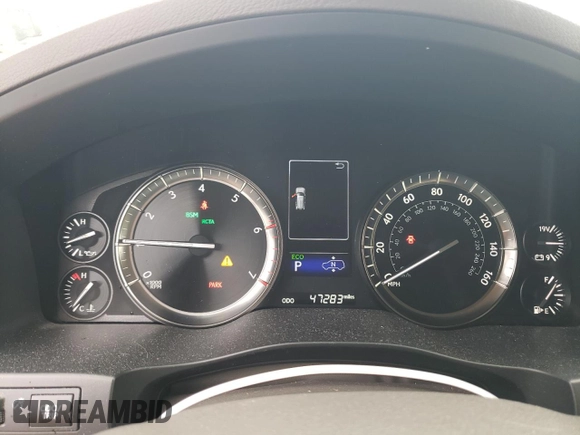 2020 Lexus LX 570 with VIN JTJDY7AX2L4317495, listed as a Copart auction lot 70972864 with 47,283 mi miles and Salvage title. Bid and sale history available at DreamBid. Image 9.
