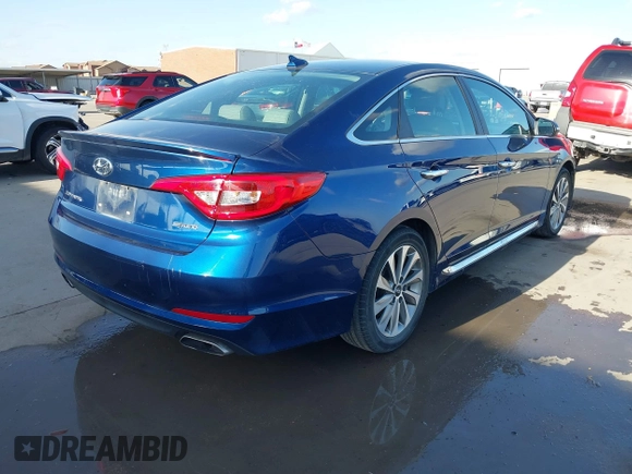 2017 Hyundai Sonata Sport with VIN 5NPE34AF3HH558348, listed as a IAAI auction lot 41723289 with 99,829 mi miles and . Bid and sale history available at DreamBid. Image 4.