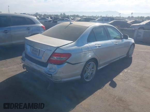 2009 Mercedes-Benz C-Class 3.5L Sport with VIN WDDGF56XX9R049848, listed as a IAAI auction lot 41263587 with 96,743 mi miles. Bid and sale history available at carsss.com. Image 4.