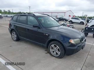 2005 BMW X3 3.0i z VIN WBXPA93445WD15666, wystawiony jako IAAI lot #42258991 z przebiegiem 141 208 mil mil oraz . Historia ofert i sprzedaży dostępna na DreamBid. Obrazek 1.