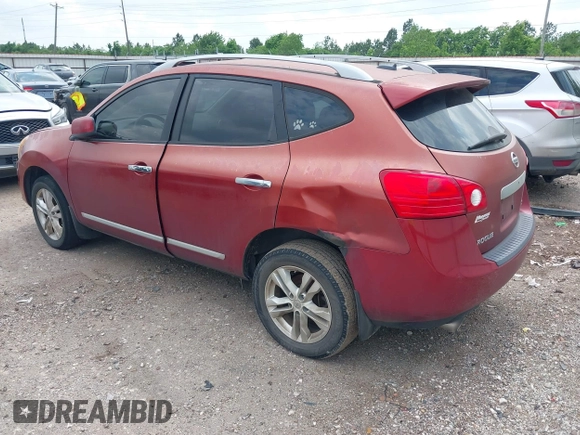 2012 Nissan Rogue S with VIN JN8AS5MT8CW258420, listed as a IAAI auction lot 42126948 with 215,659 mi miles and . Bid and sale history available at DreamBid. Image 3.