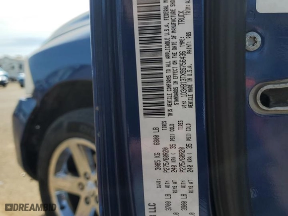 2009 Dodge Ram 1500 SLT with VIN 1D3HB13TX9S756436, listed as a Copart auction lot 50421785 with 143,314 mi miles and Salvage Title. Bid and sale history available at carsss.com. Image 12.