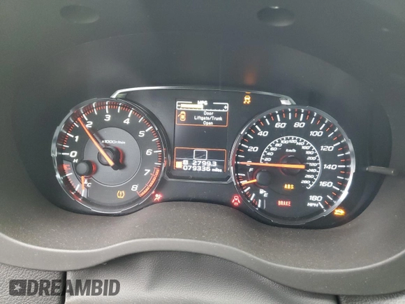 2020 Subaru WRX Premium with VIN JF1VA1C62L9824886, listed as a Copart auction lot 47166805 with 79,336 mi miles and Salvage Title. Bid and sale history available at carsss.com. Image 9.