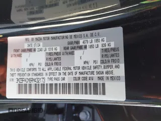 2024 Mazda 3 S Preferred with VIN 3MZBPACM8RM432173, listed as a IAAI auction lot 41219748 with 4,539 mi miles and . Bid and sale history available at carsss.com. Image 9.