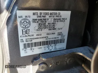 2012 Ford F-250 XL with VIN 1FT7W2A68CED01876, listed as a Copart auction lot 79629364 with 114,793 mi miles and Salvage title. Bid and sale history available at DreamBid. Image 12.