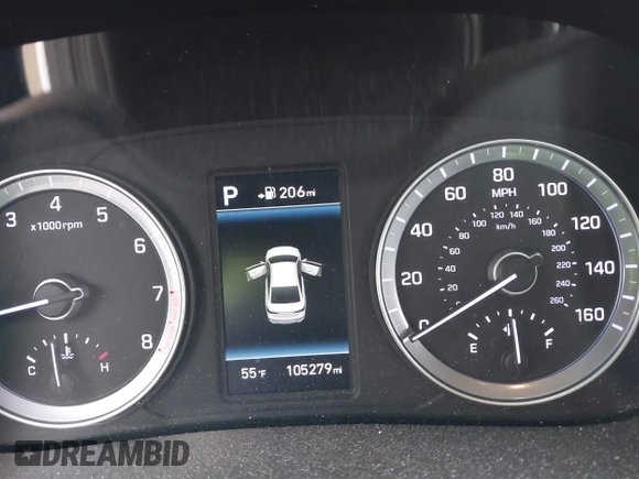 2018 Hyundai Sonata Limited with VIN 5NPE34AF2JH636995, listed as a IAAI auction lot 42105350 with 105,279 mi miles. Bid and sale history available at carsss.com. Image 15.