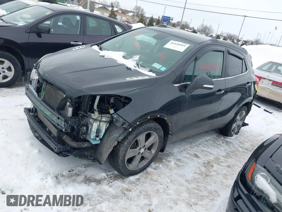 2014 Buick Encore with VIN KL4CJASB5EB583363, listed as a IAAI auction lot 41620964 with 98,930 mi miles. Bid and sale history available at carsss.com. Image 2.