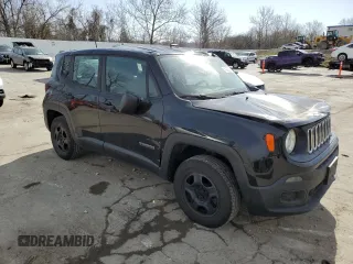 2015 Jeep Renegade Sport with VIN ZACCJBAT0FPB66962, listed as a Copart auction lot 49520865 with 110,151 mi miles and Salvage Title. Bid and sale history available at DreamBid. Image 4.