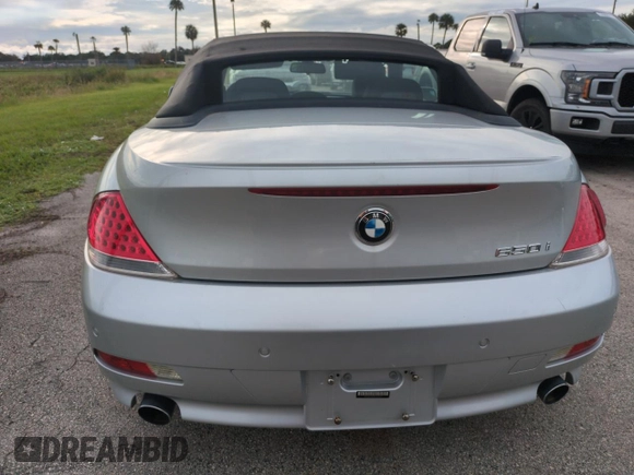 2006 BMW 6 Series 650Ci z VIN WBAEK13406CN72159, wystawiony jako Copart lot #75078214 z przebiegiem Nie podano mil oraz Szkoda całkowita • Salvage title. Historia ofert i sprzedaży dostępna na DreamBid. Obrazek 6.