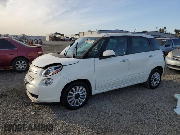 2014 FIAT 500L Easy with VIN ZFBCFABHXEZ002476, listed as a Copart auction lot 41791875 with 205,093 mi miles and Salvage Title. Bid and sale history available at carsss.com. Image 1.
