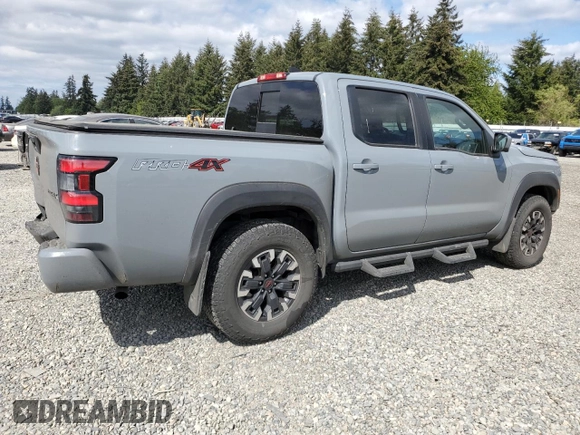 2023 Nissan Frontier SV with VIN 1N6ED1EKXPN610735, listed as a Copart auction lot 56197375 with 55,005 mi miles and Salvage title. Bid and sale history available at DreamBid. Image 3.