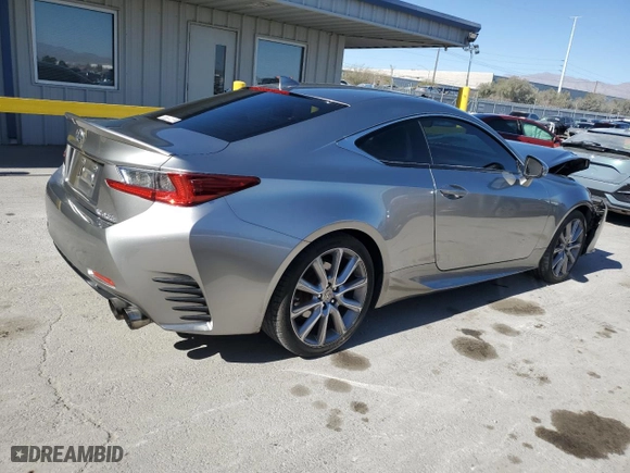 2016 Lexus RC 200t with VIN JTHHA5BC4G5000230, listed as a Copart auction lot 43856325 with 100,066 mi miles and Salvage Title. Bid and sale history available at carsss.com. Image 3.