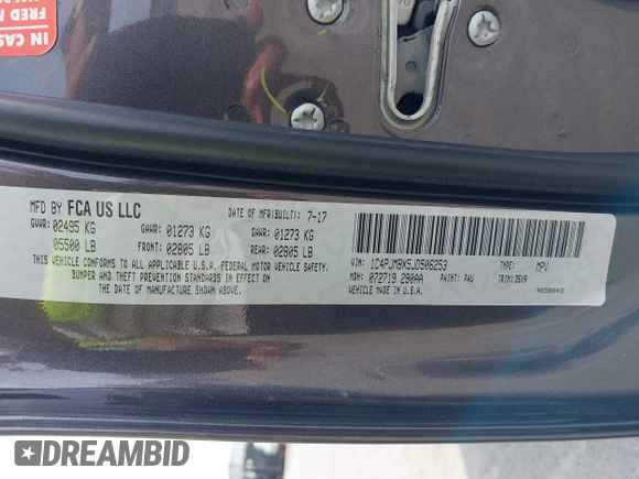 2018 Jeep Cherokee Trailhawk с VIN 1C4PJMBX5JD506253, выставлен на аукционе IAAI как лот 42074040 с пробегом 168 732 миль миль и . История ставок и продаж доступна на DreamBid. Изображение 9.