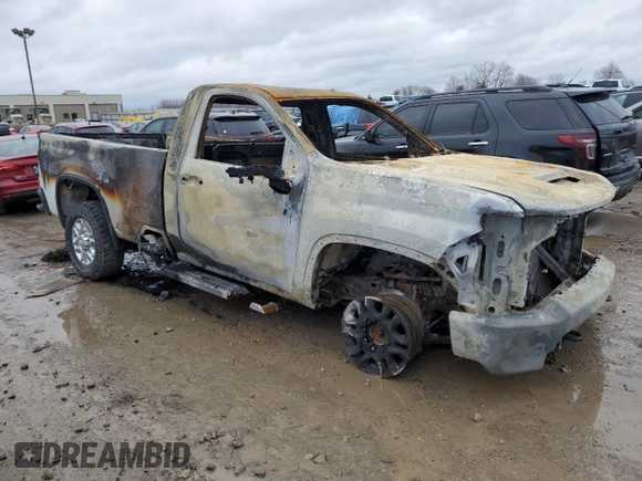 2020 Chevrolet Silverado 3500HD Work Truck with VIN 1GC3YSE78LF250403, listed as a Copart auction lot 43624935 with 0 mi miles and Non Repairable. Bid and sale history available at carsss.com. Image 4.