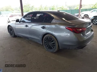 2019 Infiniti Q50 Luxe z VIN JN1EV7AR8KM594171, wystawiony jako IAAI lot #42428037 z przebiegiem 70 086 mil mil oraz . Historia ofert i sprzedaży dostępna na DreamBid. Obrazek 3.