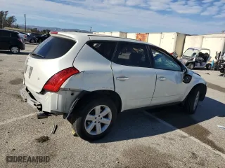 2006 Nissan Murano S with VIN JN8AZ08T56W428732, listed as a Copart auction lot 46136675 with 140,129 mi miles and Salvage Title. Bid and sale history available at carsss.com. Image 3.