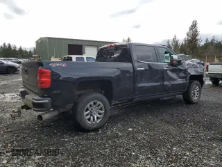 2015 Chevrolet Silverado 3500HD LTZ with VIN 1GC4K0E80FF509652, listed as a Copart auction lot 45758655 with 58,456 mi miles and Salvage Title. Bid and sale history available at DreamBid. Image 3.