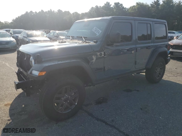 2024 Jeep Wrangler Sport with VIN 1C4PJXDG3RW244585, listed as a Copart auction lot 71541914 with 5,279 mi miles and Salvage Title. Bid and sale history available at carsss.com. Image 1.