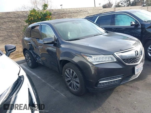 2014 Acura MDX Tech Pkg with VIN 5FRYD3H41EB012164, listed as a IAAI auction lot 41765473 with 59,935 mi miles. Bid and sale history available at carsss.com. Image 1.