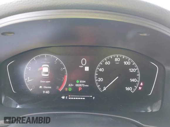 2025 Honda Civic Sport with VIN 2HGFE2F55SH529311, listed as a IAAI auction lot 41898987 with 2,873 mi miles and . Bid and sale history available at DreamBid. Image 7.