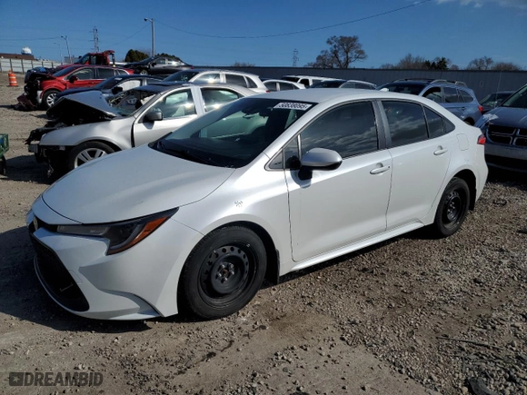 2022 Toyota Corolla LE with VIN JTDEPMAE2N3013681, listed as a Copart auction lot 50838095 with 24,592 mi miles and Salvage Title. Bid and sale history available at carsss.com. Image 1.