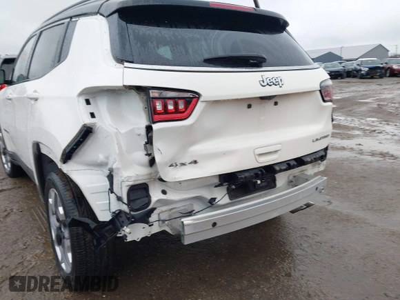 2020 Jeep Compass Limited with VIN 3C4NJDCB3LT120356, listed as a IAAI auction lot 41786779 with 32,396 mi miles and . Bid and sale history available at DreamBid. Image 6.