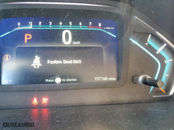 2018 Honda Odyssey Elite with VIN 5FNRL6H95JB087465, listed as a Copart auction lot 46867655 with 197,168 mi miles and Salvage Title. Bid and sale history available at carsss.com. Image 9.