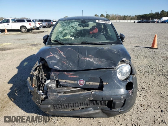 2017 FIAT 500 Pop with VIN 3C3CFFKR2HT700163, listed as a Copart auction lot 49589965 with 88,973 mi miles and Salvage Title. Bid and sale history available at carsss.com. Image 5.