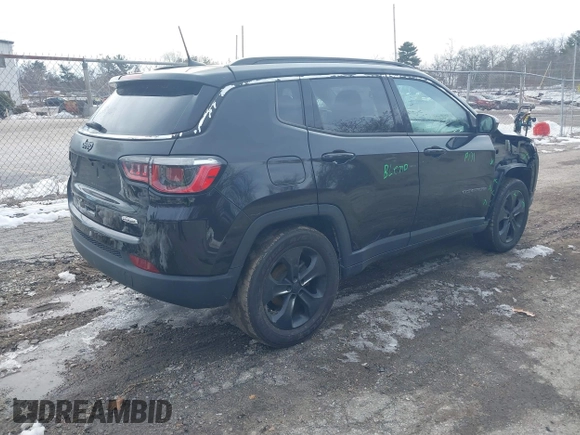 2018 Jeep Compass Altitude with VIN 3C4NJDBB1JT132052, listed as a IAAI auction lot 41622700 with 99,534 mi miles and . Bid and sale history available at carsss.com. Image 4.