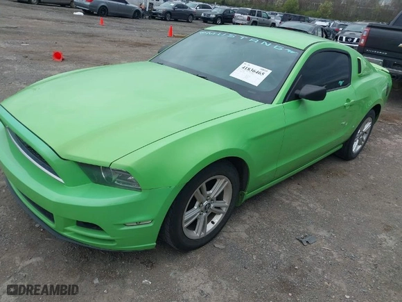 2014 Ford Mustang V6 with VIN 1ZVBP8AM6E5208752, listed as a IAAI auction lot 41836465 with 112,142 mi miles. Bid and sale history available at carsss.com. Image 2.
