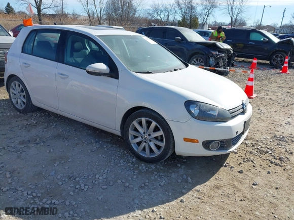 2011 Volkswagen Golf TDI with VIN WVWDM7AJ3BW210260, listed as a IAAI auction lot 41439842 with 70,808 mi miles. Bid and sale history available at carsss.com. Image 1.