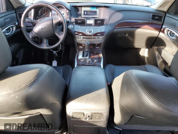 2011 Infiniti M37 with VIN JN1BY1AP8BM322399, listed as a Copart auction lot 81765864 with 107,444 mi miles and Salvage Title. Bid and sale history available at carsss.com. Image 8.