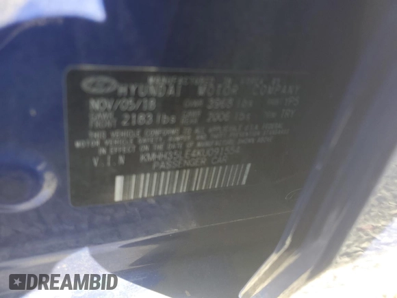 2019 Hyundai Elantra GT with VIN KMHH35LE4KU091554, listed as a Copart auction lot 72003734 with 174,624 mi miles and Salvage Title. Bid and sale history available at carsss.com. Image 12.