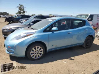 2015 Nissan LEAF S with VIN 1N4AZ0CP0FC310990, listed as a Copart auction lot 64315325 with 80,860 mi miles and Salvage title. Bid and sale history available at DreamBid. Image 1.
