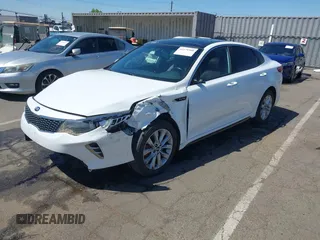 2016 Kia Optima SX Turbo with VIN 5XXGW4L26GG019985, listed as a IAAI auction lot 42174560 with 167,607 mi miles and . Bid and sale history available at DreamBid. Image 20.