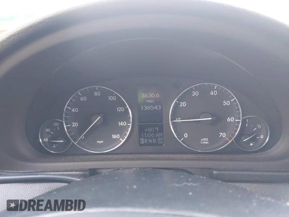 2006 Mercedes-Benz C 280 Luxury z VIN WDBRF92H56F778764, wystawiony jako IAAI lot #42759400 z przebiegiem 136 543 mil mil oraz . Historia ofert i sprzedaży dostępna na DreamBid. Obrazek 7.