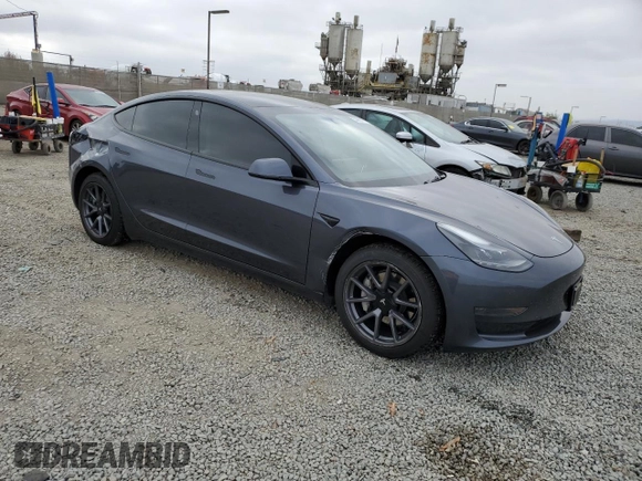 2023 Tesla Model 3 with VIN 5YJ3E1EA7PF598489, listed as a Copart auction lot 53868775 with 29,822 mi miles and Salvage Title. Bid and sale history available at carsss.com. Image 4.