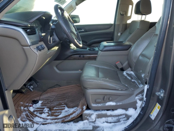 2015 Chevrolet Tahoe LT with VIN 1GNSKBKC0FR599323, listed as a Copart auction lot 45572075 with 0 mi miles and Salvage Title. Bid and sale history available at carsss.com. Image 7.