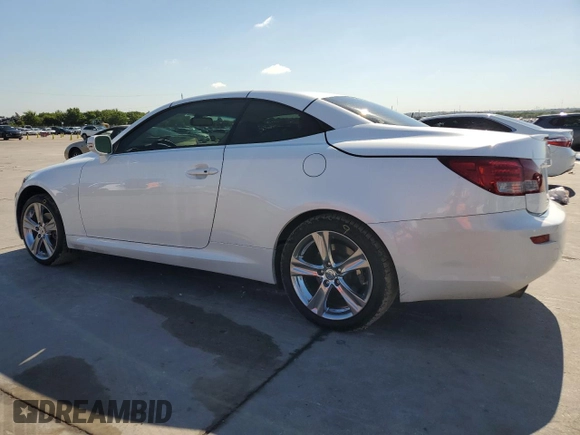 2012 Lexus IS 250 C z VIN JTHFF2C23C2525238, wystawiony jako Copart lot #62439834 z przebiegiem 41 360 mil mil oraz Szkoda całkowita • Salvage title. Historia ofert i sprzedaży dostępna na DreamBid. Obrazek 2.