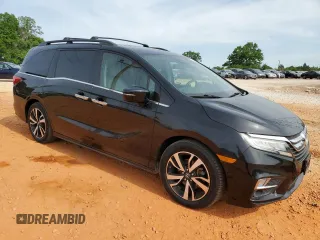 2019 Honda Odyssey Elite with VIN 5FNRL6H99KB008204, listed as a Copart auction lot 55454505 with 32,397 mi miles and Salvage Title. Bid and sale history available at DreamBid. Image 4.