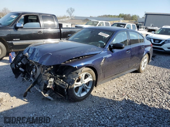 2021 BMW M3 with VIN WBS53AY06MFL37453, listed as a Copart auction lot 44033564 with 21,598 mi miles and Salvage Title. Bid and sale history available at carsss.com. Image 1.