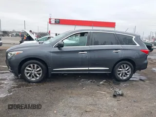2013 Infiniti JX35 with VIN 5N1AL0MM8DC303486, listed as a IAAI auction lot 41516004 with 155,970 mi miles. Bid and sale history available at carsss.com. Image 14.