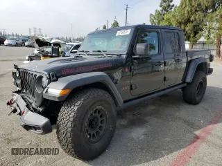 2020 Jeep Gladiator Rubicon with VIN 1C6JJTBG7LL197837, listed as a Copart auction lot 58169095 with 59,578 mi miles and Salvage title. Bid and sale history available at DreamBid. Image 1.