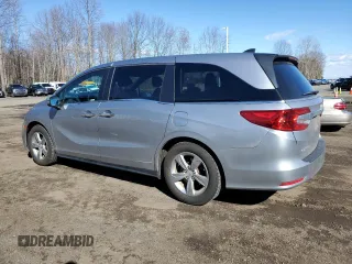 2018 Honda Odyssey EX-L with VIN 5FNRL6H79JB054306, listed as a Copart auction lot 49674955 with 92,157 mi miles and Salvage Title. Bid and sale history available at carsss.com. Image 2.